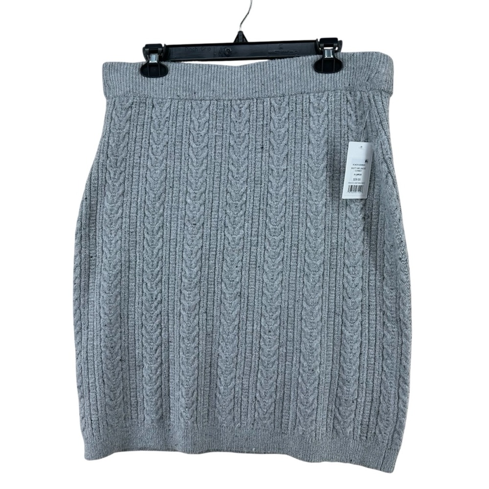 NWT Cable Knit Gray knit pencil skirt from 89th + Madison women’s size XL